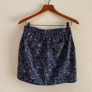 ATHLETA Midtown Skort Confetti Print Athletic Skirt Size 0 EUC Blue Color